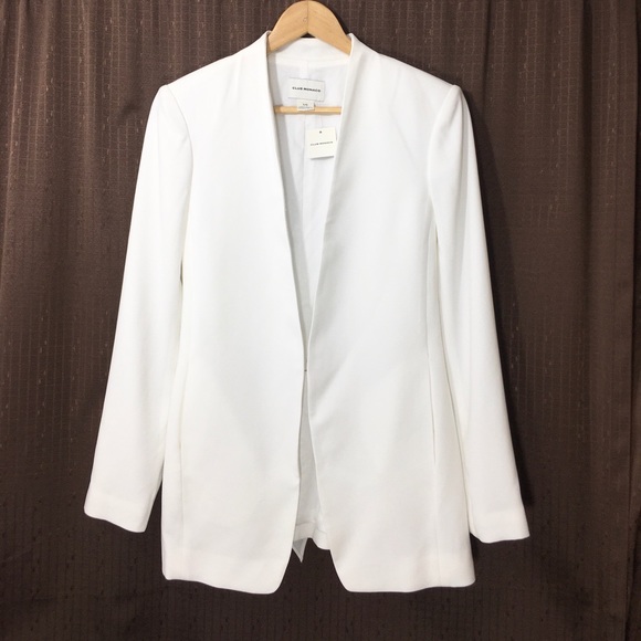 Club Monaco Jackets & Blazers - Club Monaco LAURENZAH White Blazer Sz L